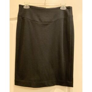 Michael Kors Lined  Pencil Skirt Knee Length Black Stretch Slit Career Work Sz 4